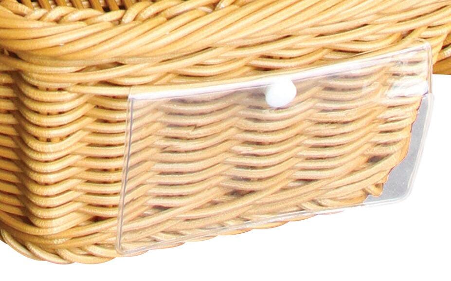 School Smart Plastic Detachable Identification Pouch, 4 x 2-3/8 Inches, Clear, Pack of 12 1436635